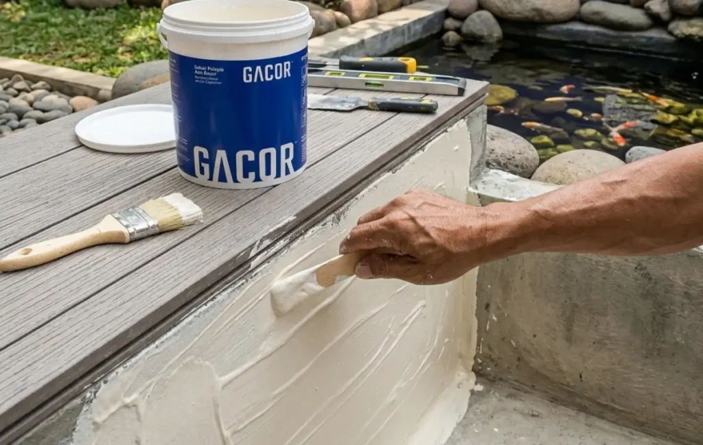 cat kolam ikan anti bocor